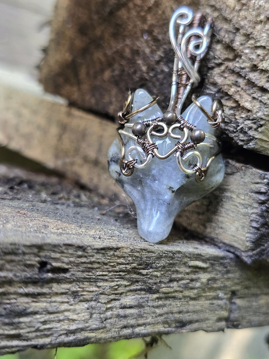 Image de couverture du produit Pendentif renard labradorite
