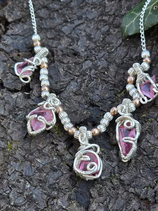 Image d'illustration du produit Collier en argent et petites tourmalines
