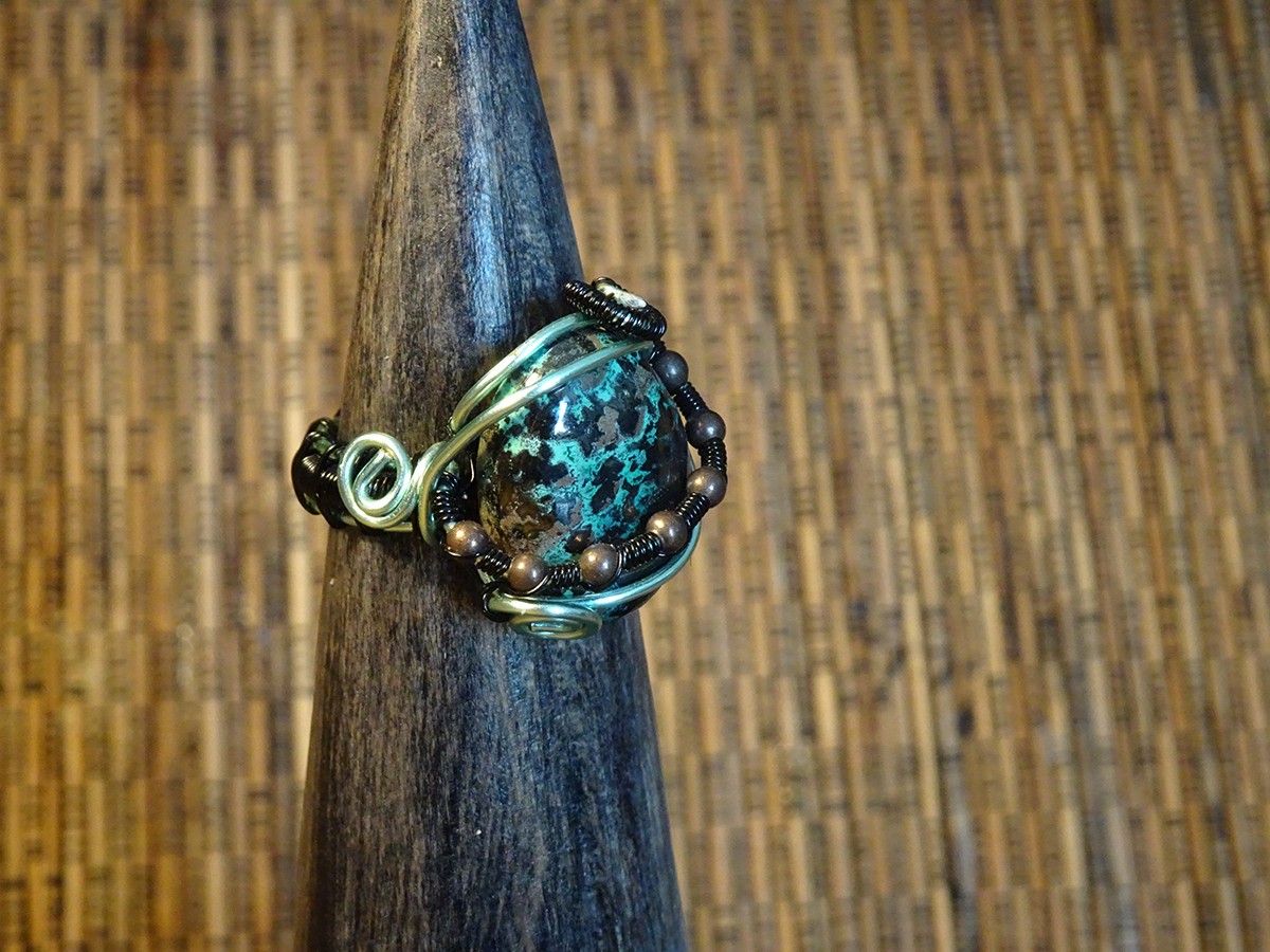 Image d'illustration du produit Bague chrysocolle