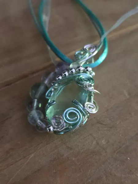 Image de couverture du produit Collier fluorite taillée