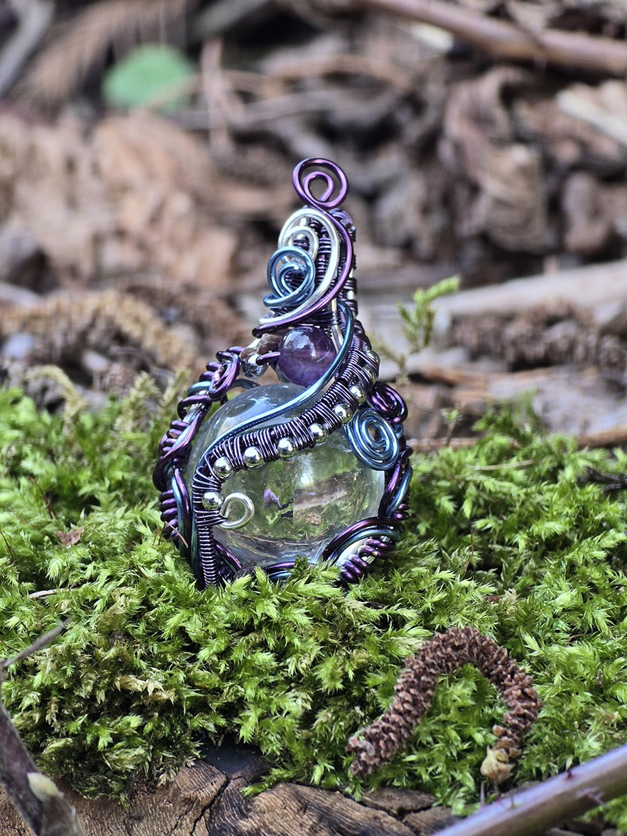 Image d'illustration du produit Pendentif sphère Cristal de roche