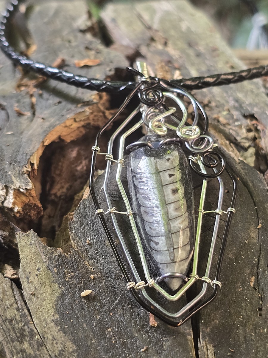 Image d'illustration du produit Pendentif orthoceras "gothique"